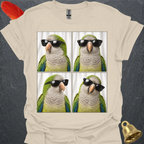 Green Quaker Parrot Photobooth T-Shirt