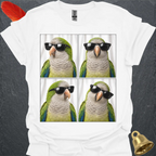 Green Quaker Parrot Photobooth T-Shirt