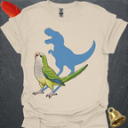 Green Quaker Parrot Roar T-Shirt