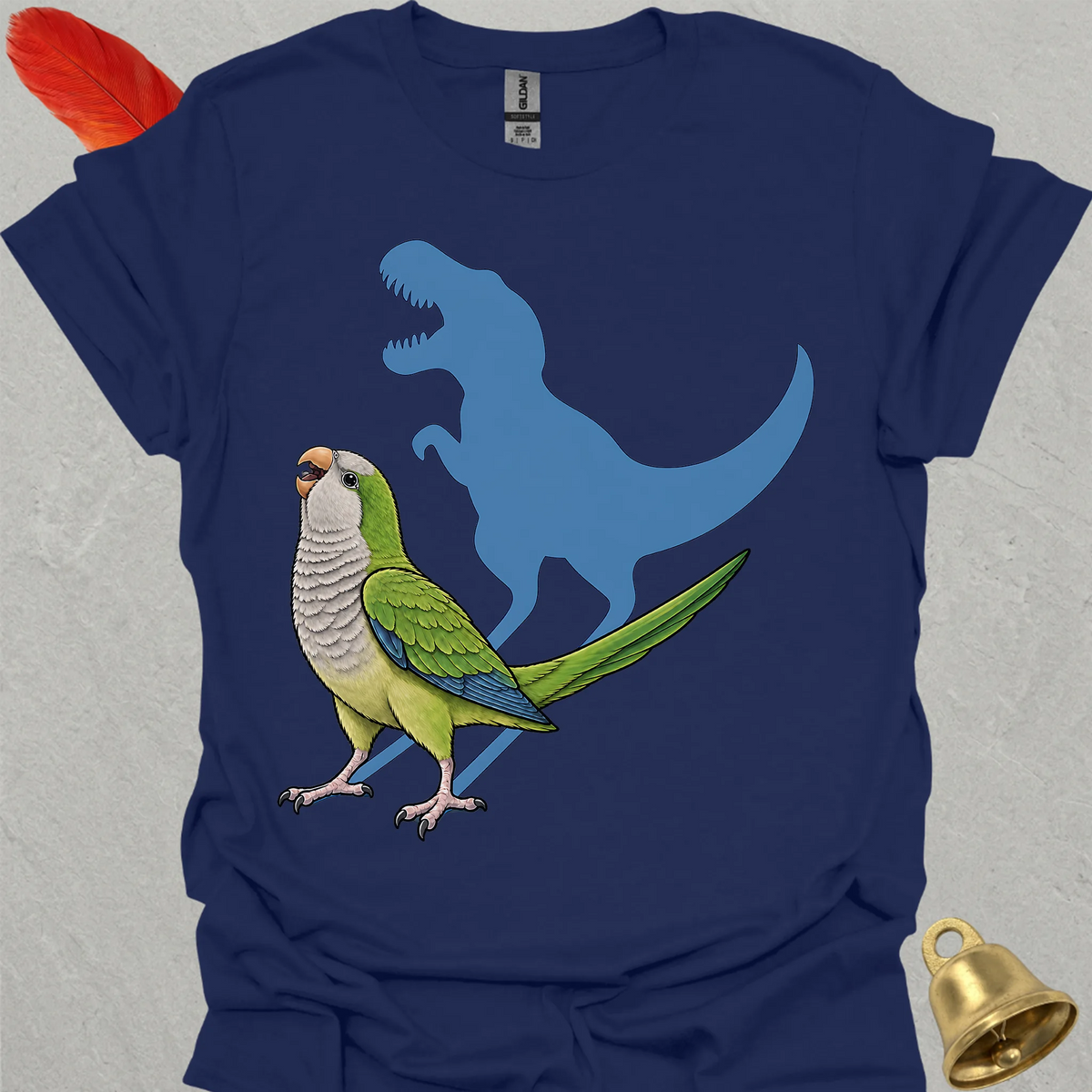 Green Quaker Parrot Roar T-Shirt