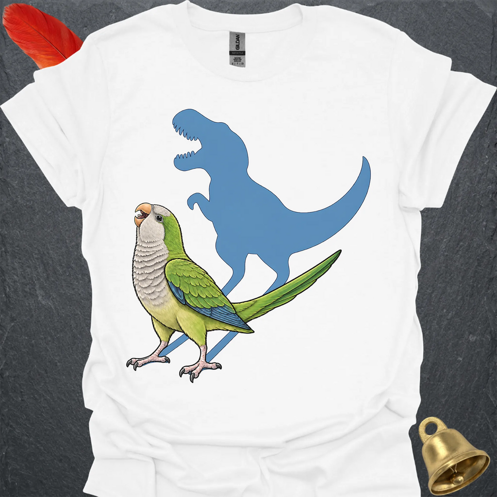 Green Quaker Parrot Roar T-Shirt