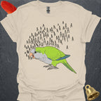Green Quaker Parrot Scream T-Shirt