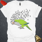 Green Quaker Parrot Scream T-Shirt