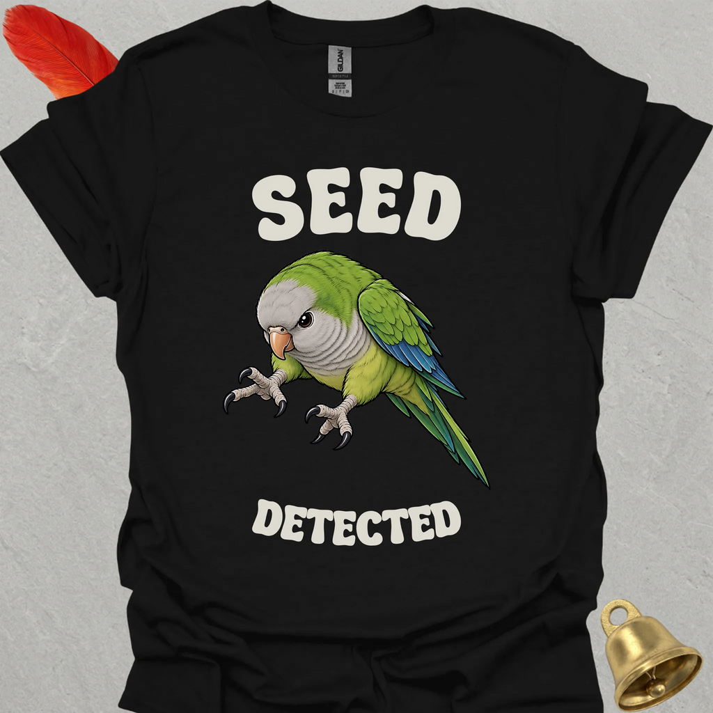 Green Quaker Parrot Seed Detected T-Shirt
