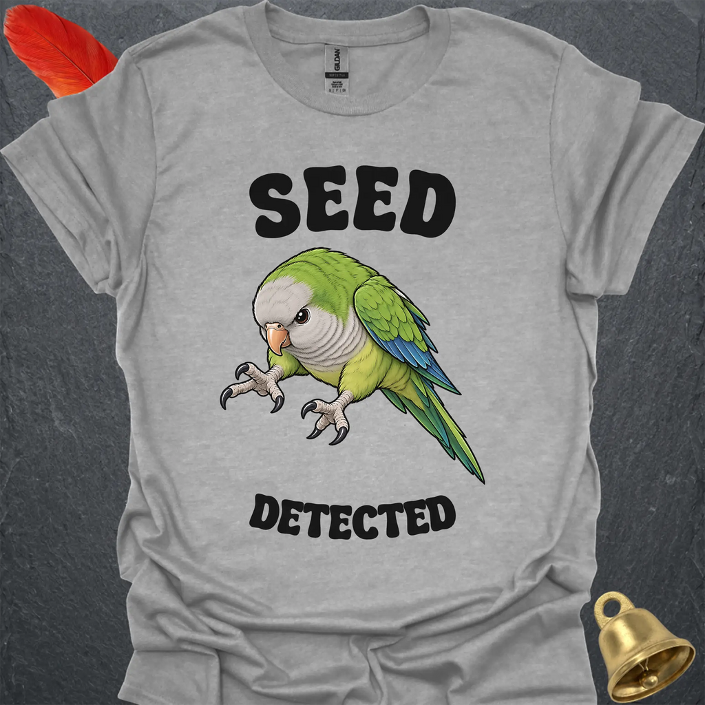 Green Quaker Parrot Seed Detected T-Shirt