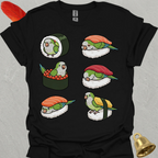 Green Quaker Parrot Sushi T-Shirt