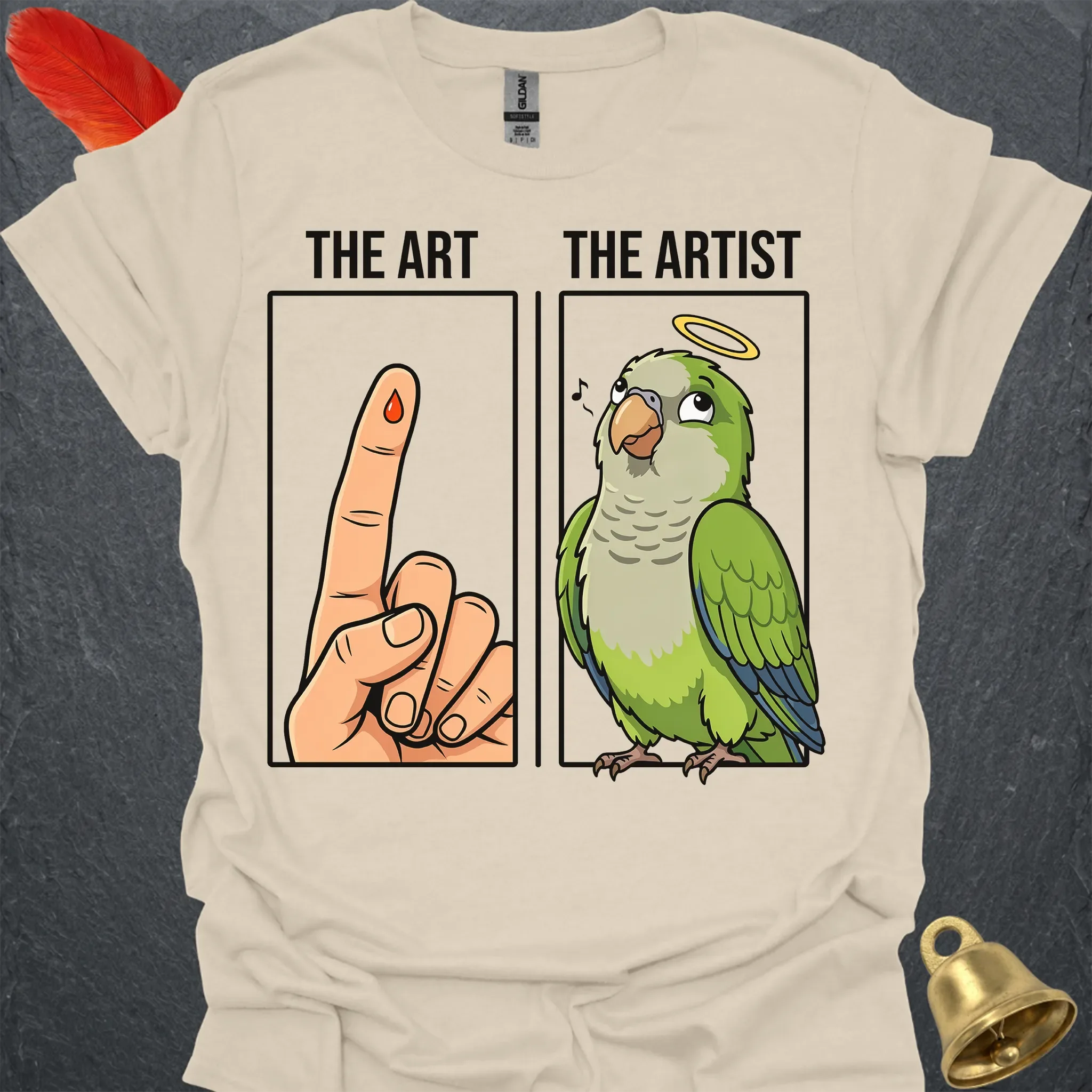 Green Quaker Parrot The Artist T-Shirt