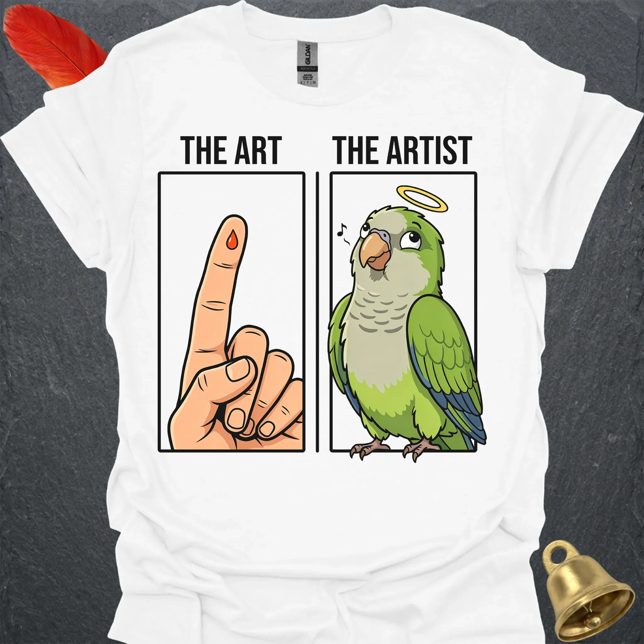 Green Quaker Parrot The Artist T-Shirt