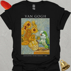 Green Quaker Parrot Van Gogh T-Shirt