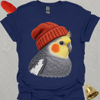 Grey Cockatiel Beanie T-Shirt