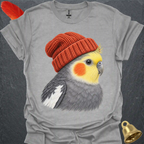 Grey Cockatiel Beanie T-Shirt