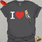 I Love Grey Cockatiel T-Shirt