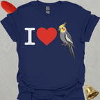 I Love Grey Cockatiel T-Shirt