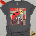 Grey Cockatiel Birdzilla T-Shirt