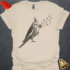Grey Cockatiel Blowing Wishes T-Shirt