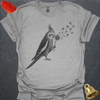 Grey Cockatiel Blowing Wishes T-Shirt