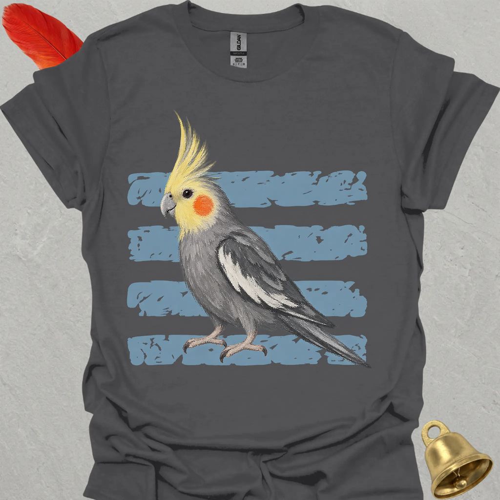 Grey Cockatiel Brush T-Shirt