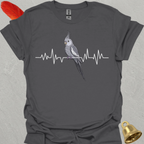 Grey Cockatiel Heartbeat T-Shirt