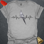 Grey Cockatiel Heartbeat T-Shirt