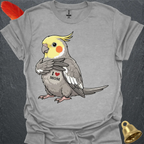 Grey Cockatiel I Love Mom T-Shirt
