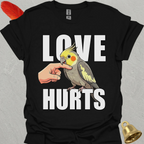 Grey Cockatiel Love Hurts T-Shirt