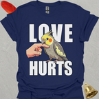 Grey Cockatiel Love Hurts T-Shirt