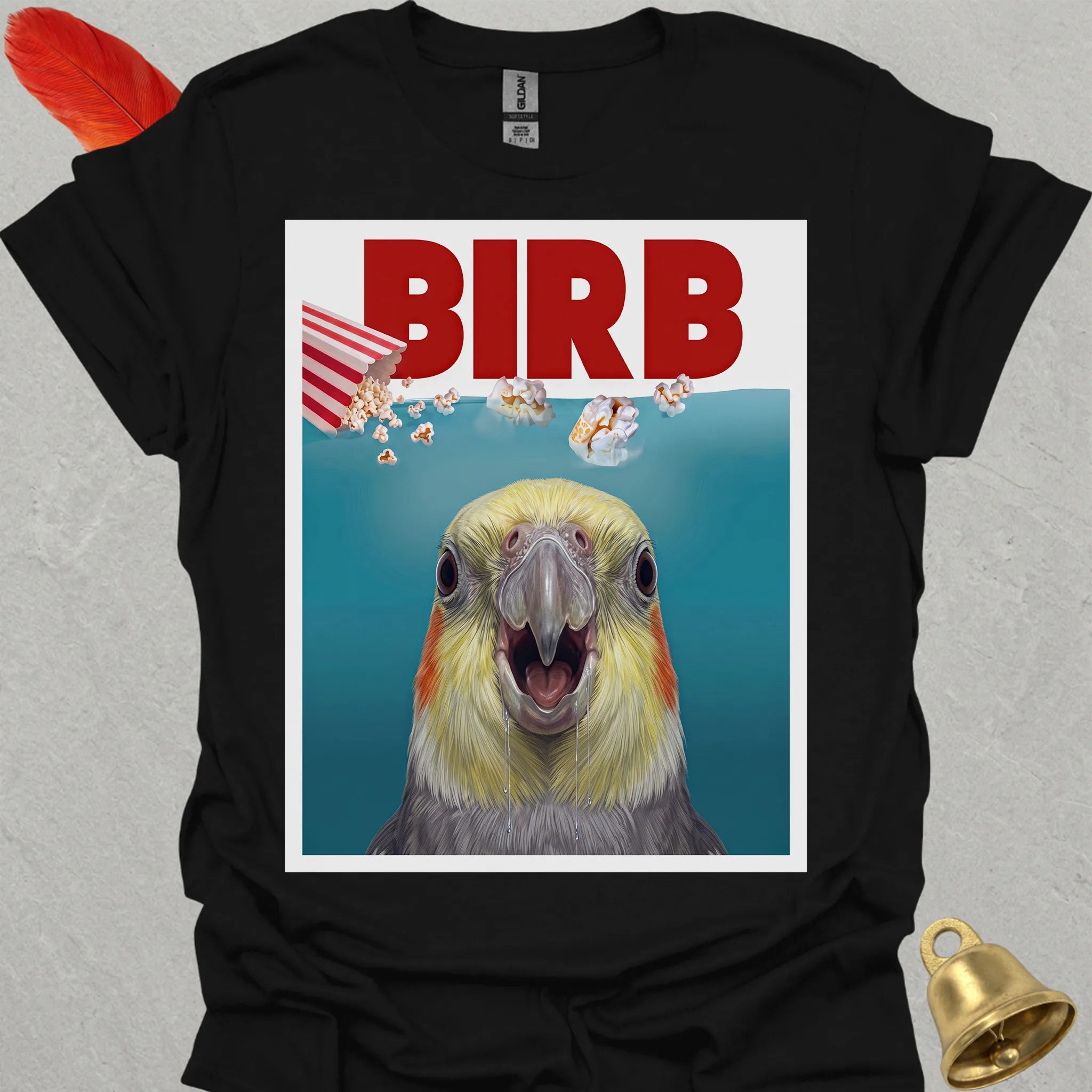 Grey Cockatiel Movie T-Shirt