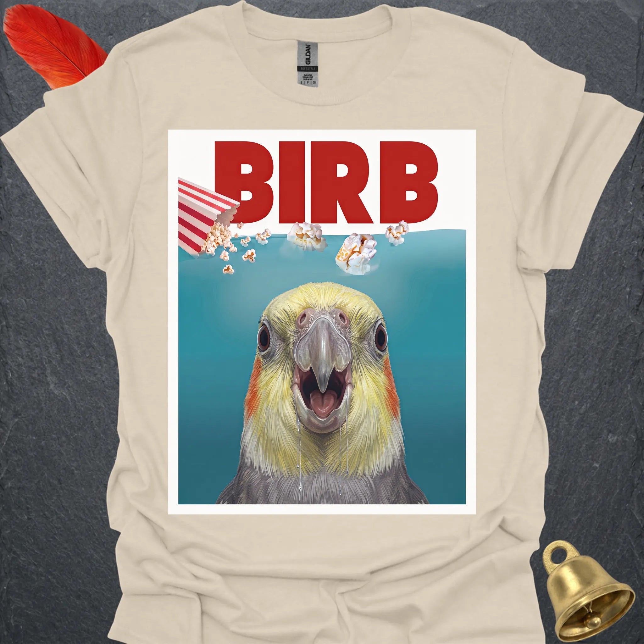 Grey Cockatiel Movie T-Shirt