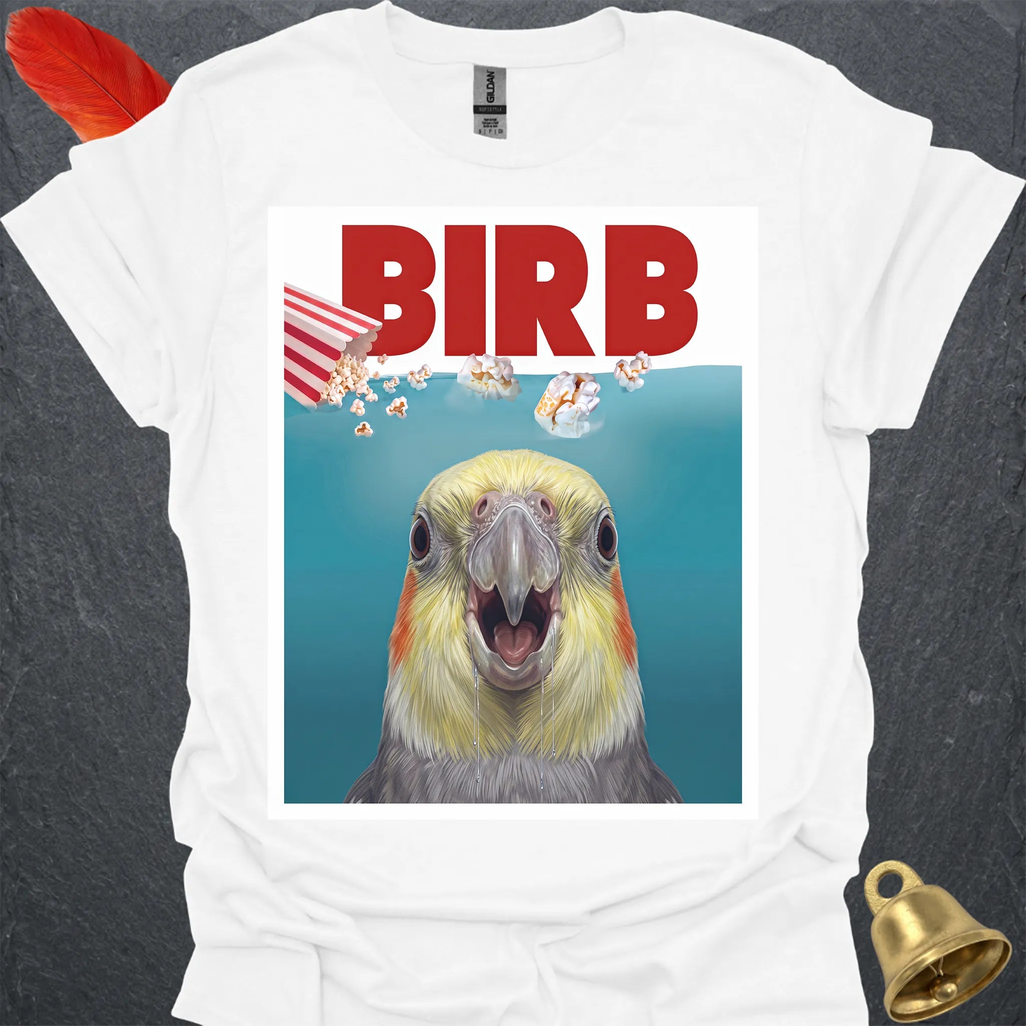 Grey Cockatiel Movie T-Shirt