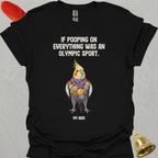 Grey Cockatiel Olympic Pooper T-Shirt
