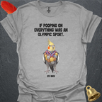 Grey Cockatiel Olympic Pooper T-Shirt