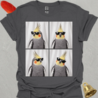 Grey Cockatiel Photobooth T-Shirt
