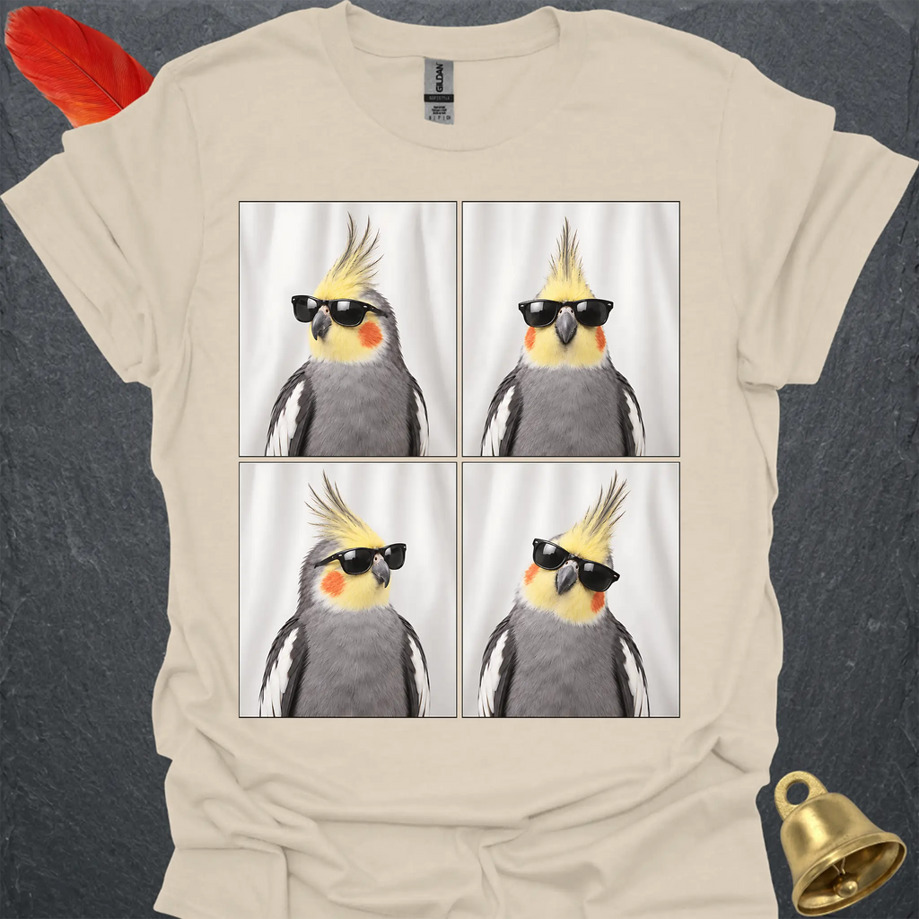Grey Cockatiel Photobooth T-Shirt