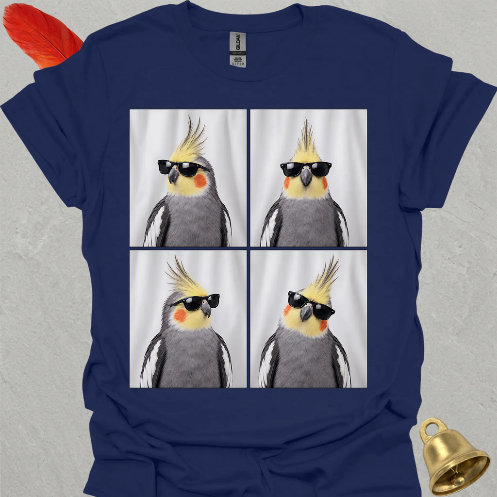 Grey Cockatiel Photobooth T-Shirt