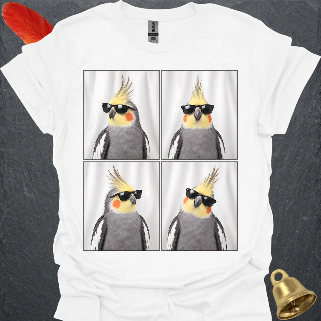 Grey Cockatiel Photobooth T-Shirt