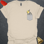 Grey Cockatiel Pocket T-Shirt
