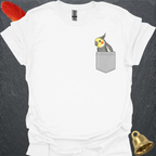 Grey Cockatiel Pocket T-Shirt