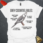 Grey Cockatiel Rules T-Shirt
