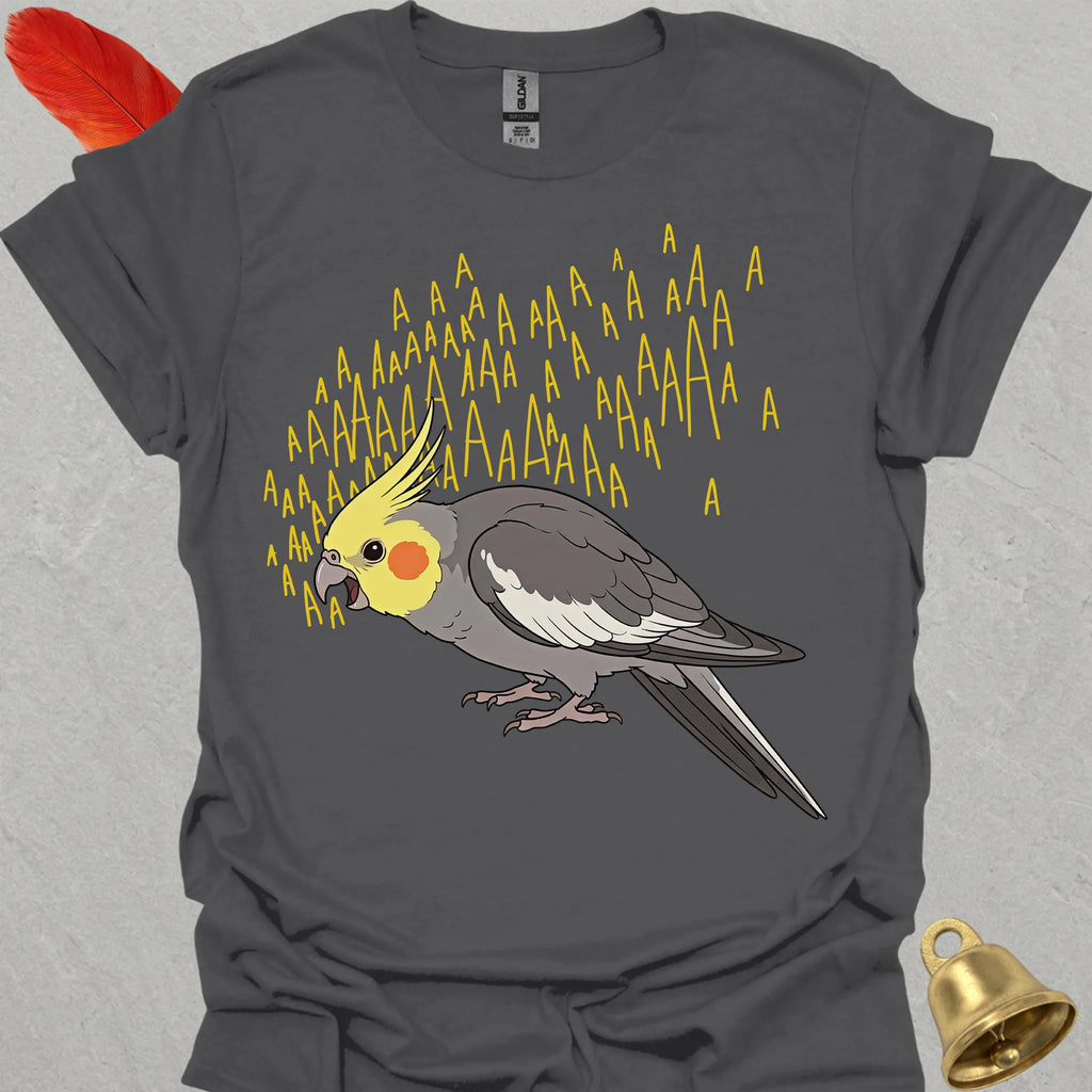 Grey Cockatiel Scream T-Shirt