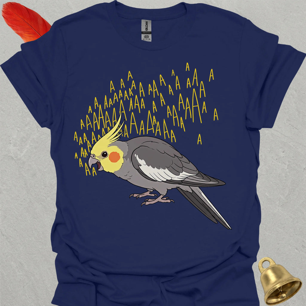 Grey Cockatiel Scream T-Shirt