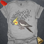 Grey Cockatiel Scream T-Shirt