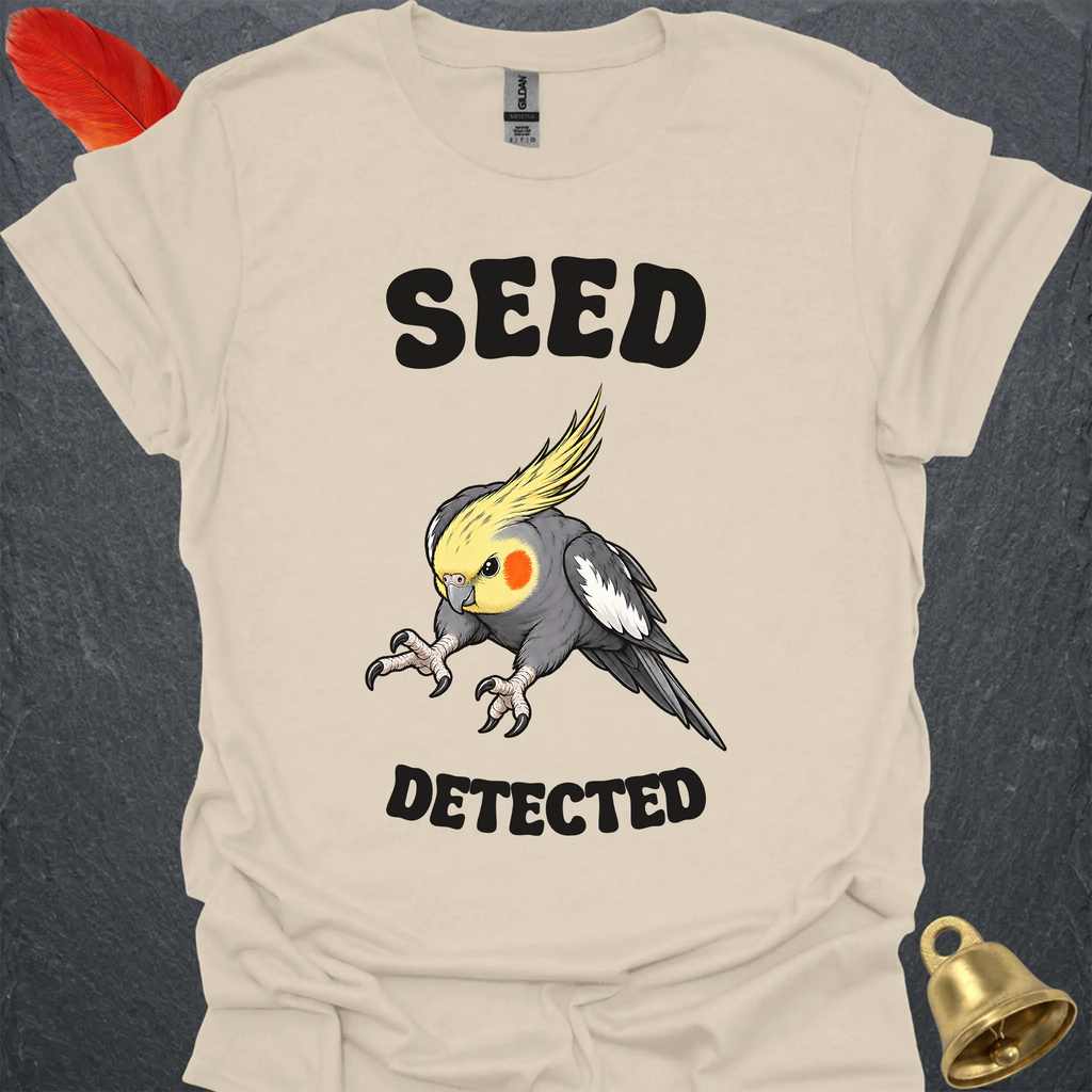 Grey Cockatiel Seed Detected T-Shirt