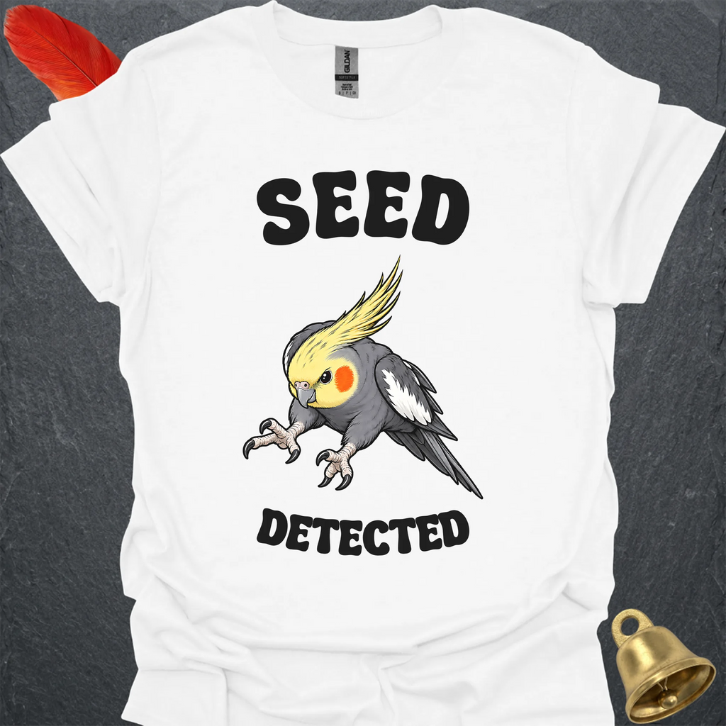 Grey Cockatiel Seed Detected T-Shirt