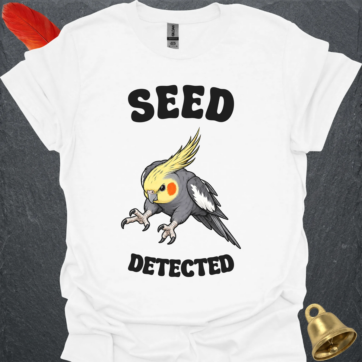 Grey Cockatiel Seed Detected T-Shirt