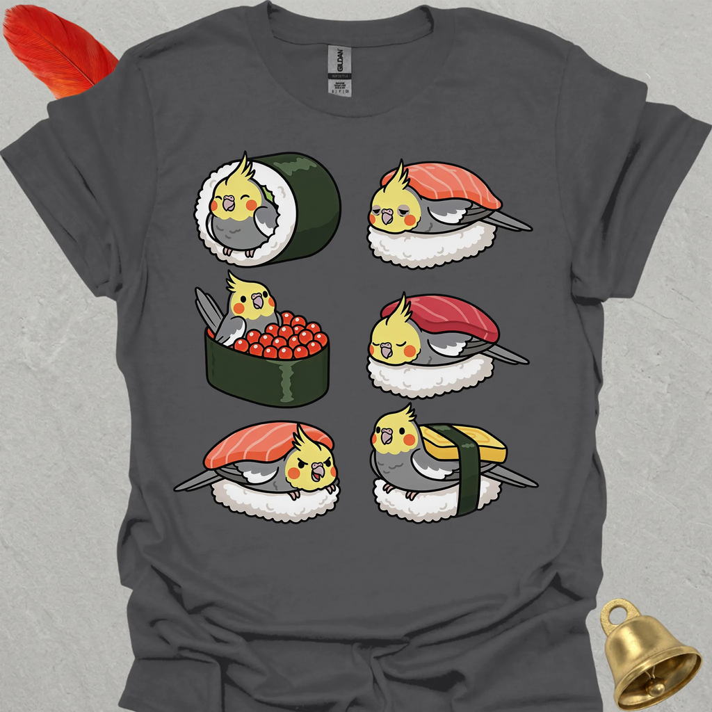 Grey Cockatiel Sushi T-Shirt