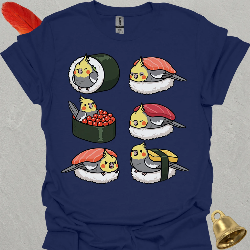 Grey Cockatiel Sushi T-Shirt