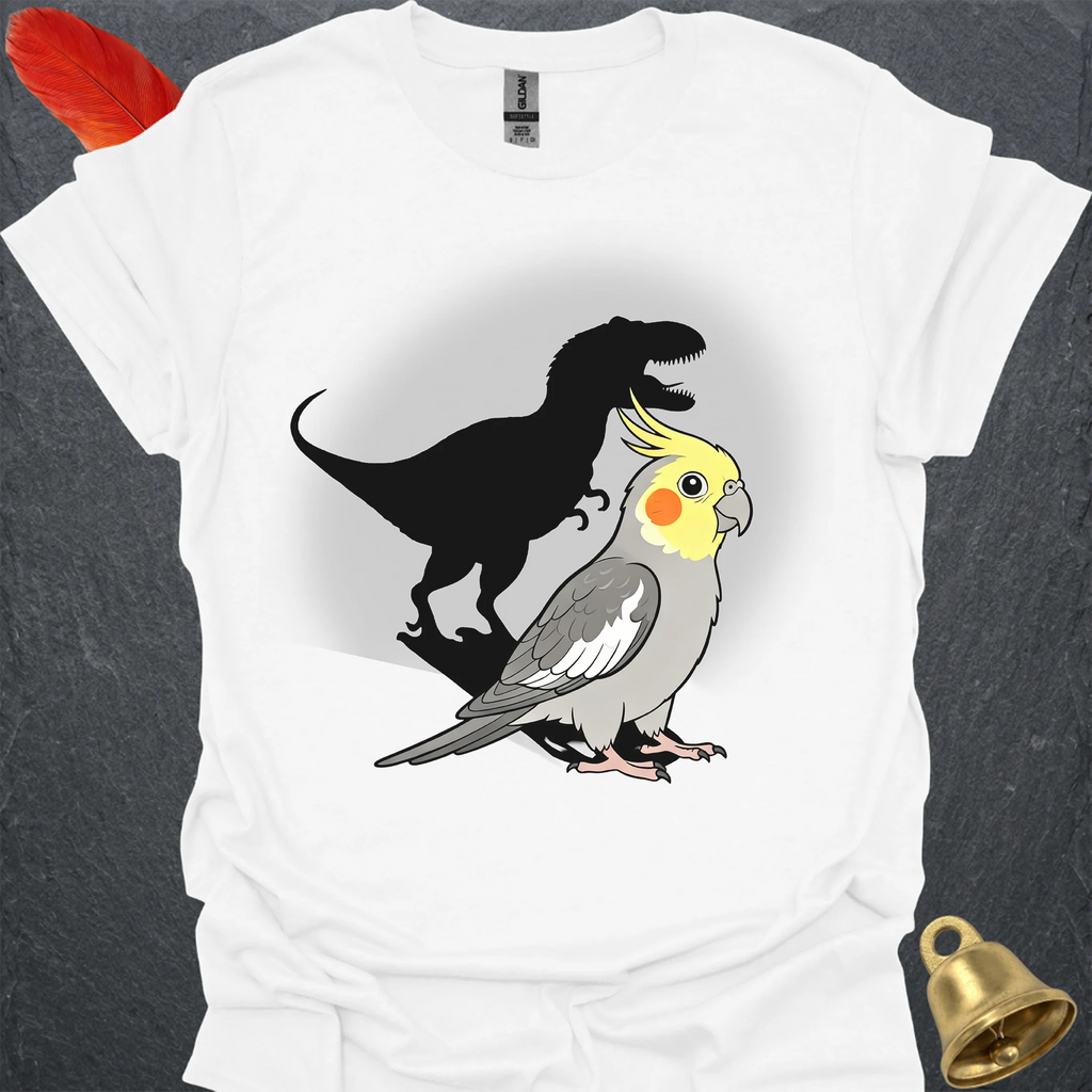 Grey Cockatiel T-Rex T-Shirt