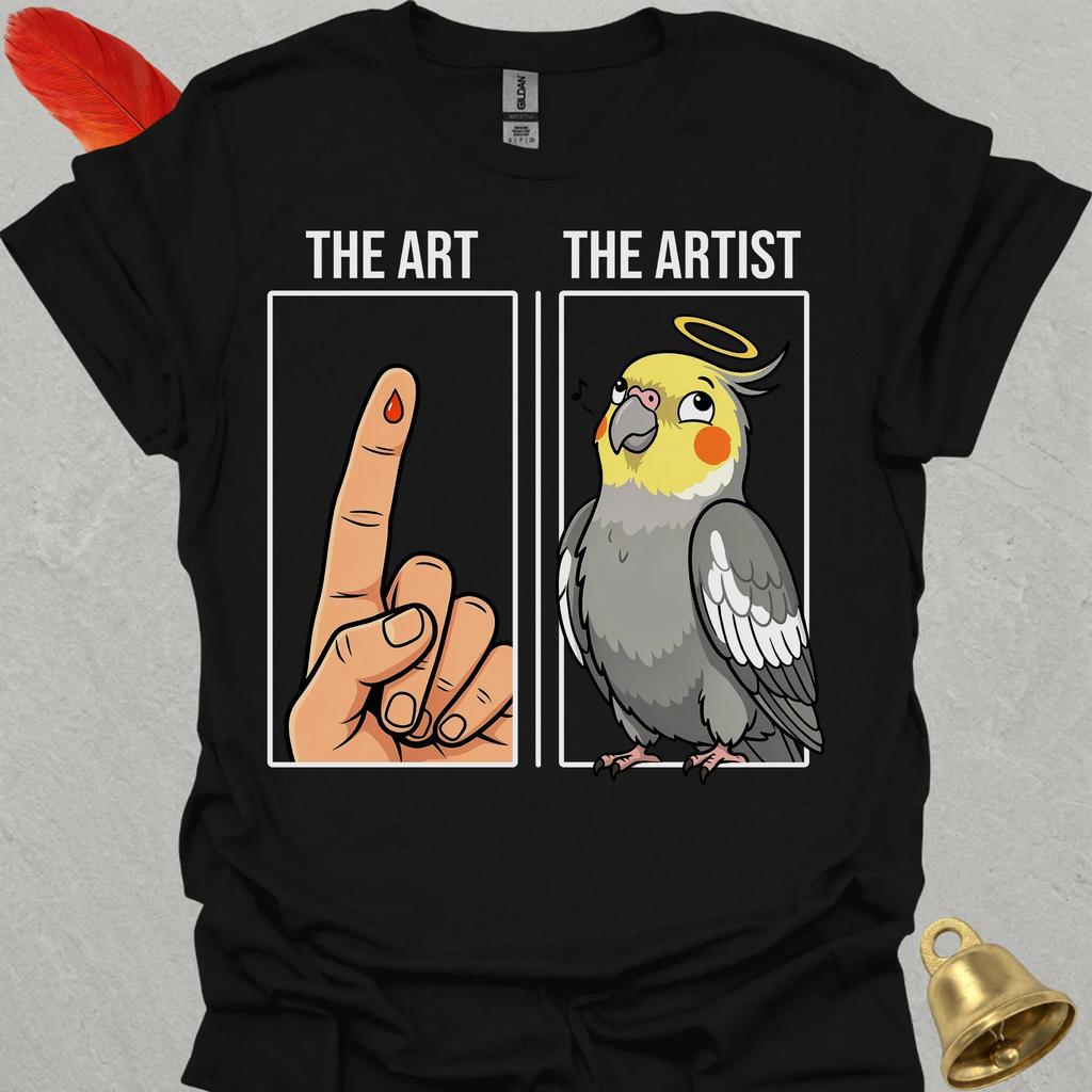 Grey Cockatiel The Artist T-Shirt