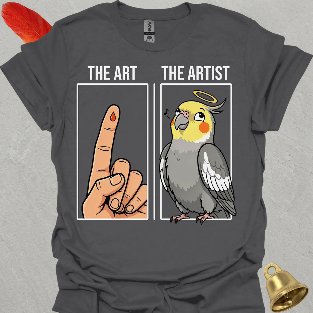 Grey Cockatiel The Artist T-Shirt