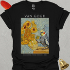 Grey Cockatiel Van Gogh T-Shirt